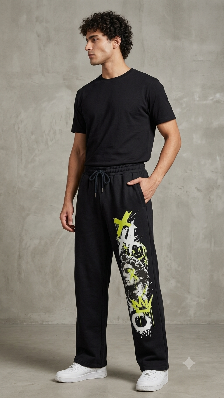 Neon David Graffiti Pants