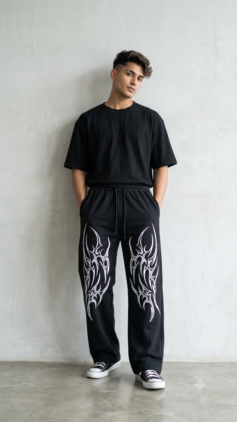 Dark Tribal Baggy Pants