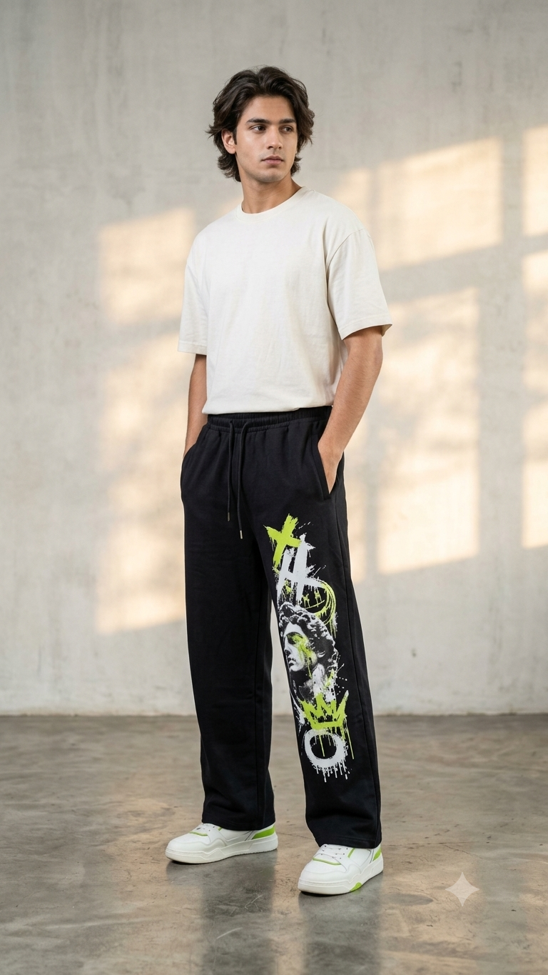 Sculpture Drip Graphic Pants